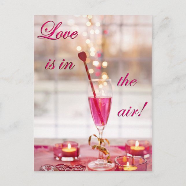 Liebe Valentine Feiertagspostkarte (Vorderseite)