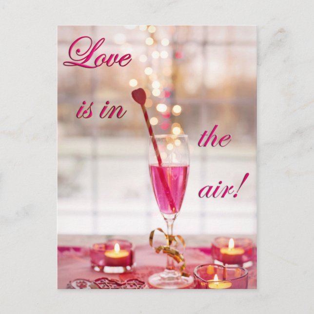 Liebe Valentine Feiertagspostkarte (Vorderseite)