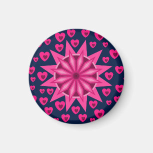 LIEBE VALENTINE, GEBURTSPARTEIENGESCHENKE MIT HERZ MAGNET