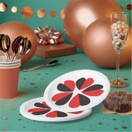 Liebe Valentine Pärchen Rote Blüte Neu Pappteller