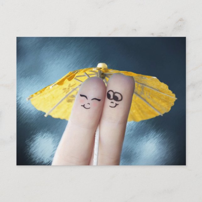 Liebe Valentine Postkarte (Vorderseite)