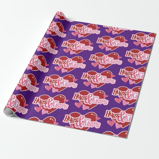 Liebe Valentine Wrapping Paper Geschenkpapier (Ungerollt)