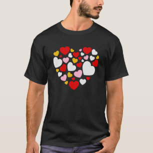 Liebe Valentine's Day Couple Relationship Herzstüc T-Shirt