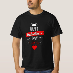 Liebe Valentine's Day Heart Couples Funny Gift Ide T-Shirt