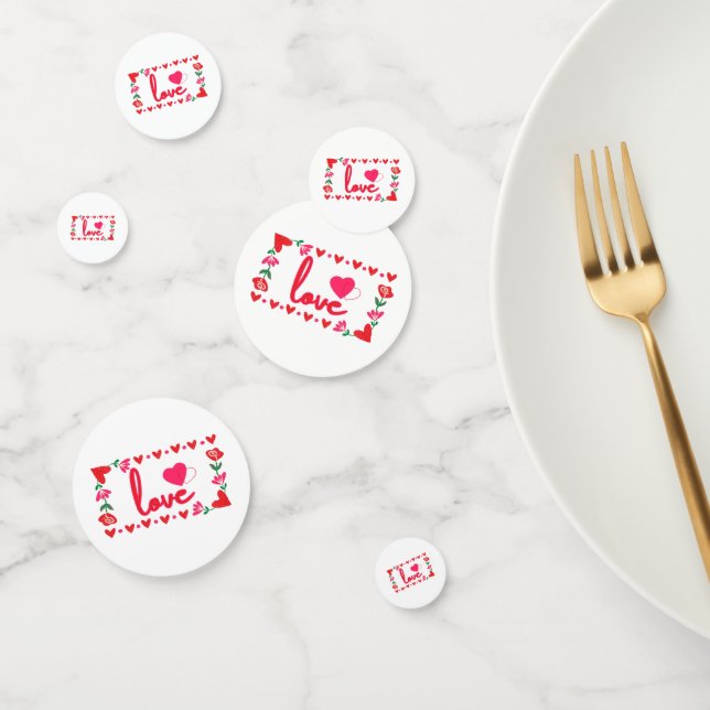 Liebe Valentine's Day Table Confetti Konfetti (Gruppe)