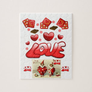 Liebe valentines jigsaw puzzkids