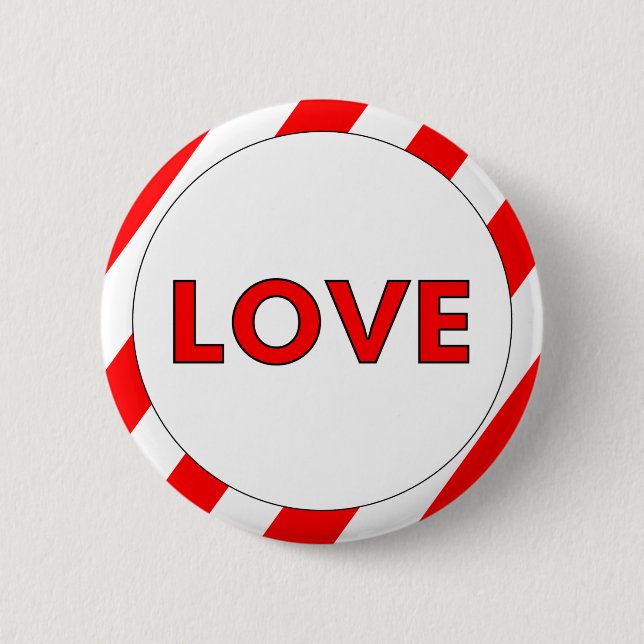Liebe Valentinstag Button (Vorderseite)