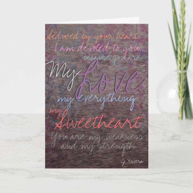 Liebe ~ Valentinstag Feiertagskarte (Vorderseite)