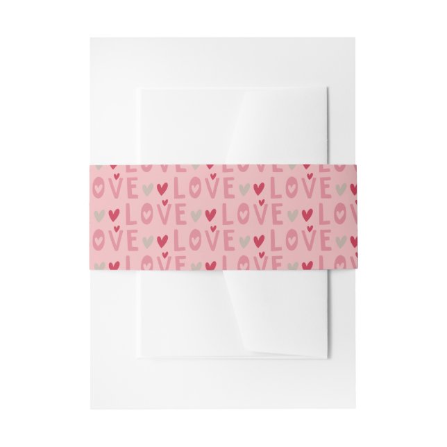 Liebe Valentinstag Herz Einladungsbanderole (Vorderseite Beispiel)