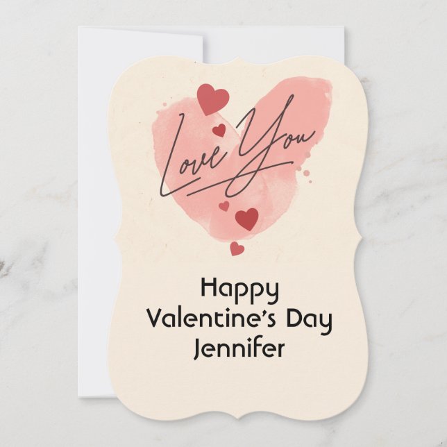 Liebe Valentinstag-Karte (Vorderseite)