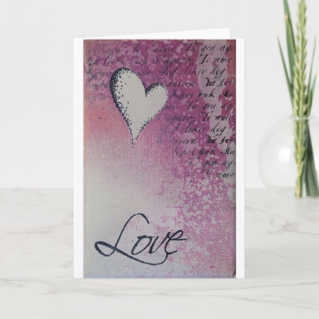 Liebe-Valentinstag-Karte Feiertagskarte (Vorderseite)