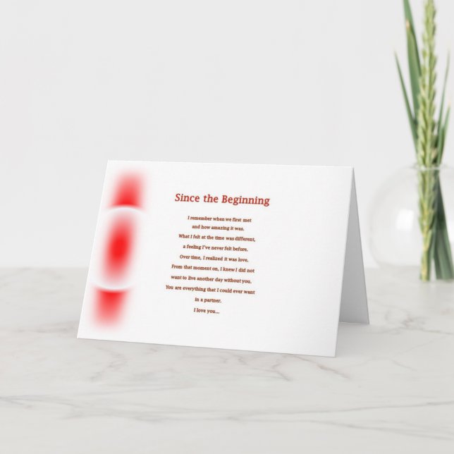 Liebe/Valentinstag-Karte Feiertagskarte (Vorderseite)