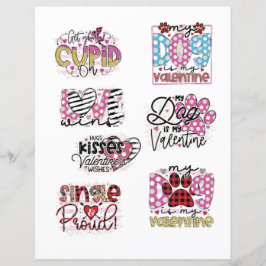 Liebe Valentinstag Romantische Scrapbook-Elemente