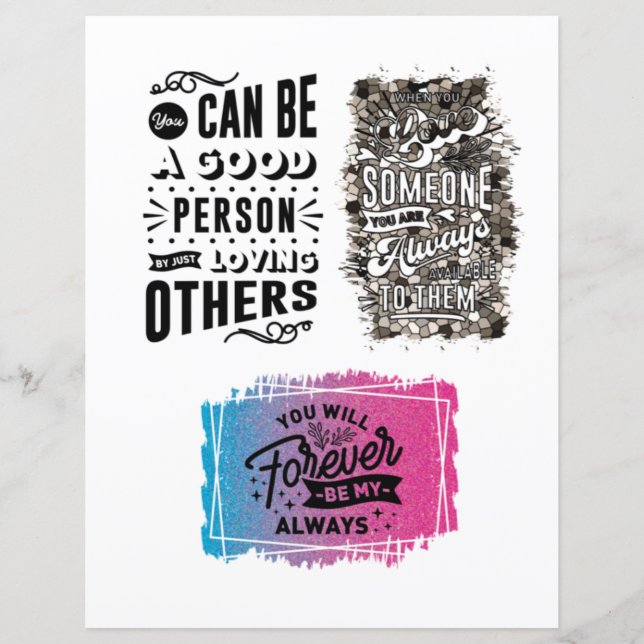 Liebe Valentinstag Romantische Zitate (Vorderseite)