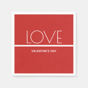 Liebe Valentinstag Serviette