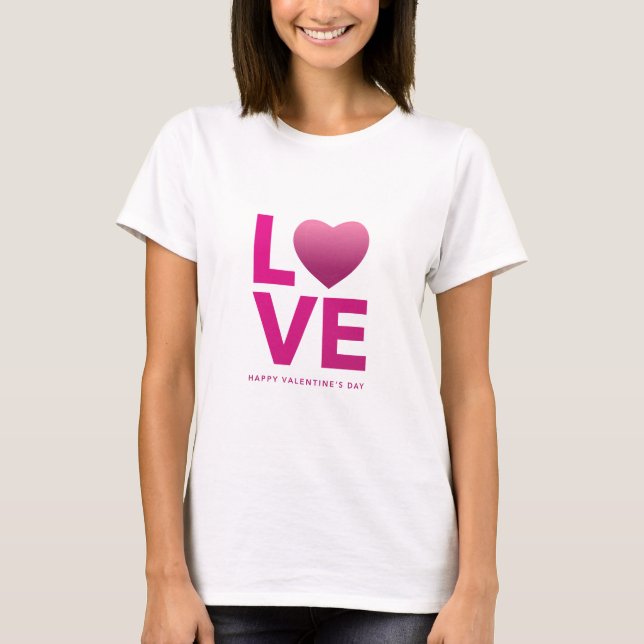 Liebe Valentinstag Womens T-Shirt (Vorderseite)