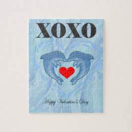 Liebe Valentinstag Xoxo dolphin