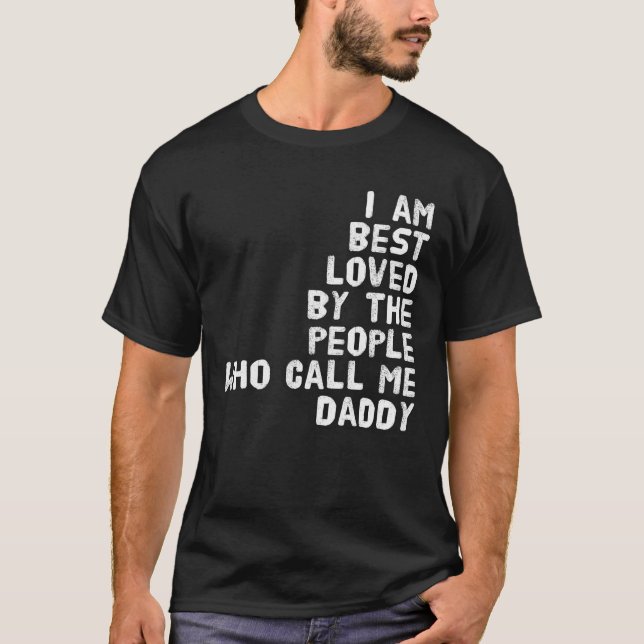 Liebe Vater Best Daddy Pater T-Shirt (Vorderseite)
