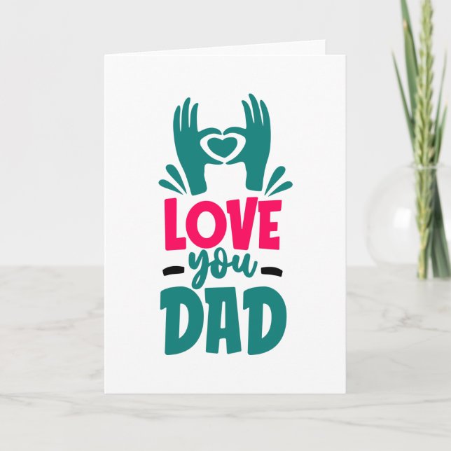 Liebe Vater Karte (Vorderseite)