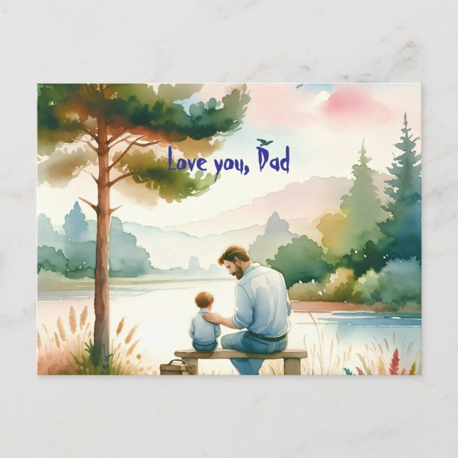 Liebe, Vater Postkarte (Vorderseite)