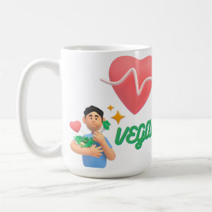 Liebe vegan kaffeetasse