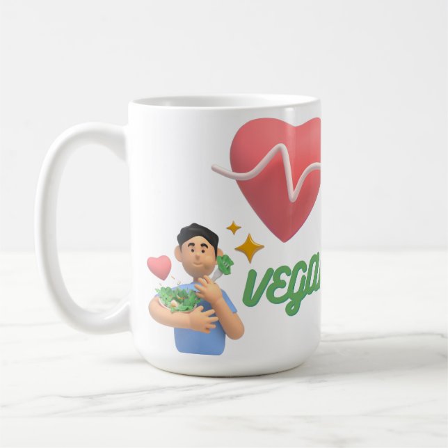 Liebe vegan kaffeetasse (Links)