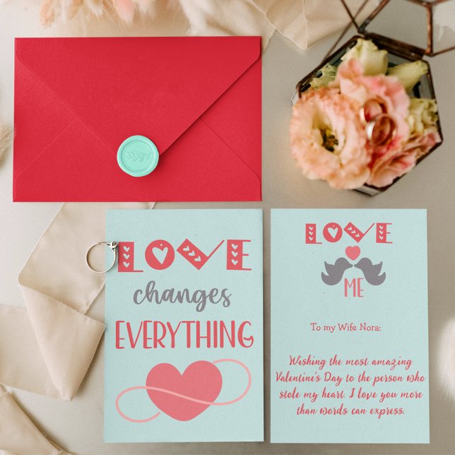 Liebe verändert alles | Valentinstag (Love Changes Everything | Valentine's Day card)