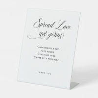Liebe verbreiten, nicht Keime | Elegante Typografi