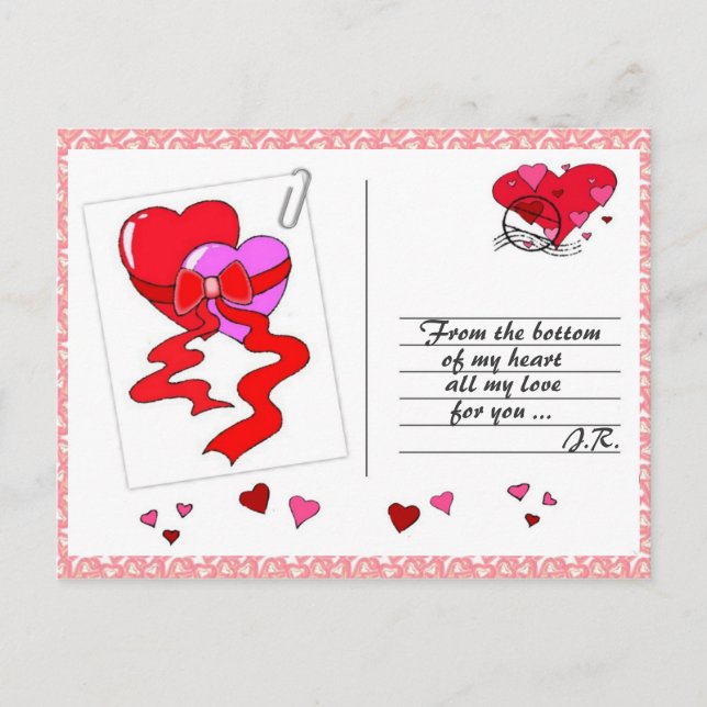 Liebe verbreiten postkarte (Vorderseite)