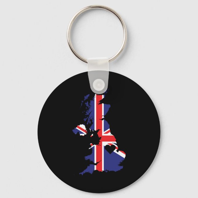 Liebe Vereinigtes Königreich verleiht Britischen P Schlüsselanhänger (Vorderseite)