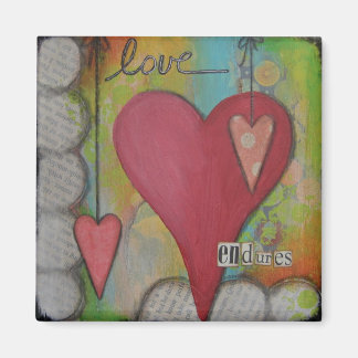"Liebe Verfahren" Art Magnet von Nancy Lefko