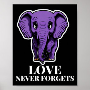 Liebe vergisst nie Elefanten für Heimerheimer Poster