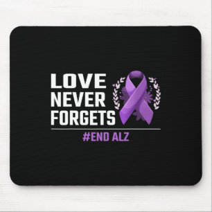 Liebe vergisst nie Lila Ribbon Alzheimer Awa Mousepad