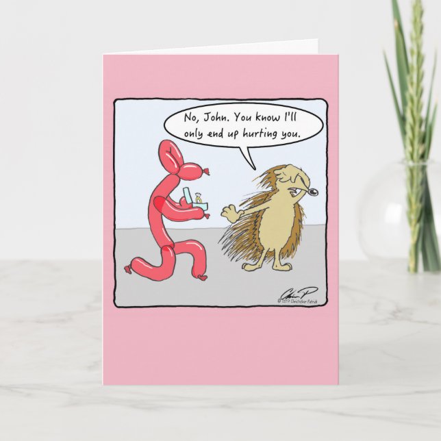 Liebe verletzt Karte des Valentines Tages (Vorderseite)