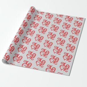 Liebe-Verpackungs-Papier Geschenkpapier