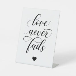 Liebe Versage nie '1 Korinther 13' Hochzeit Sockelschild