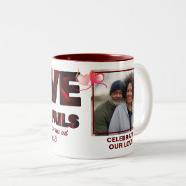 LIEBE VERSAGE NIE Christliches Foto Zweifarbige Tasse