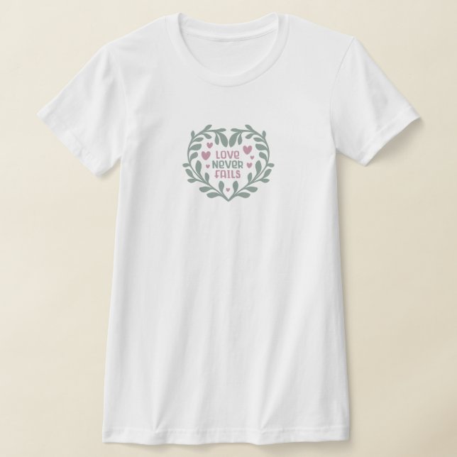 Liebe Versage nie - Valentine Hearts Gift T - Shir T-Shirt (Ablage )