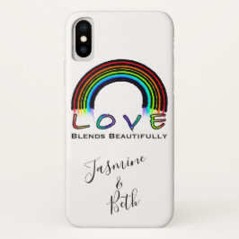 Liebe verschmilzt wunderschön, bunt Regenbogen Case-Mate iPhone Hülle