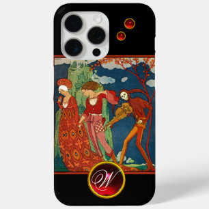 LIEBE, VERSUCH UND TOD ROTES GEM STEINMONOGRAM Case-Mate iPhone HÜLLE