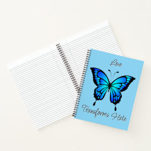 Liebe verwandelt Hate Spiral Notebook Notizbuch