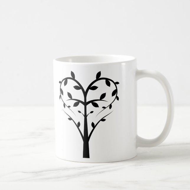 Liebe verziert kaffeetasse (Rechts)