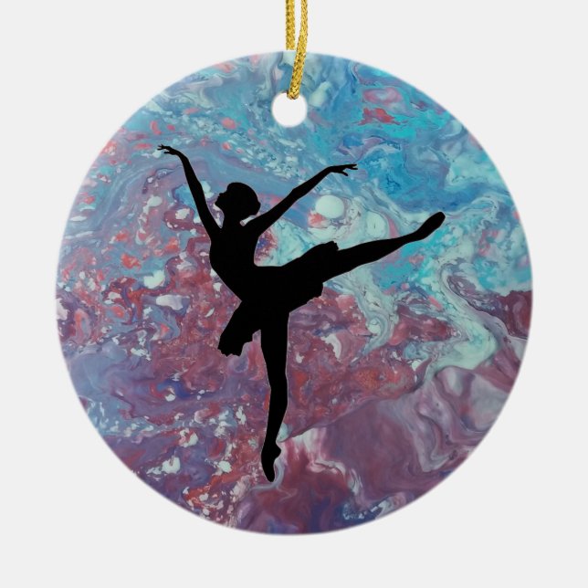 Liebe, Verzierung zu tanzen Keramik Ornament (Vorne)