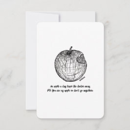 Liebe & Vielen Dank, nirgends hin, flache Karte