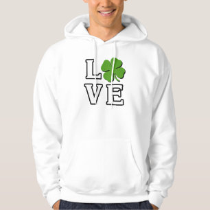 Liebe Vierblättriges Kleeblatt Patrick's Day Hoodie