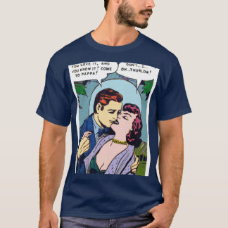 Liebe Vintage Comicen Mondlicht T-Shirt