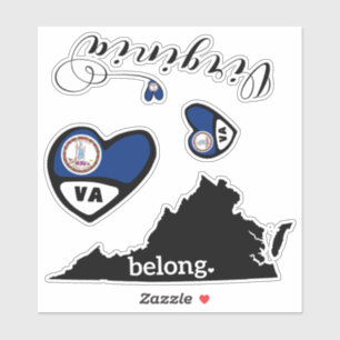 Liebe Virginia, Blatt Die Aufkleber schneiden
