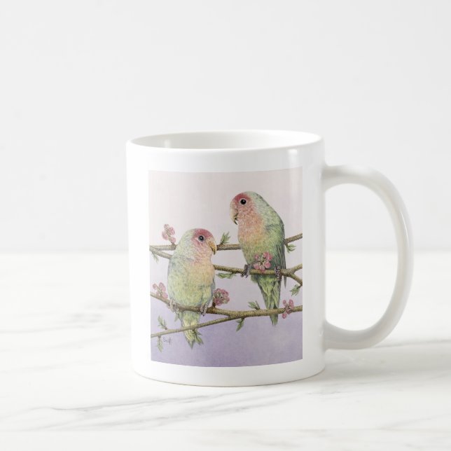 Liebe-Vögel Kaffeetasse (Rechts)