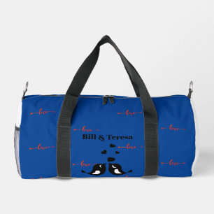 Liebe Vögel-Personalisierte Namen Duffle Bag