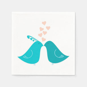 Liebe-Vögel Serviette